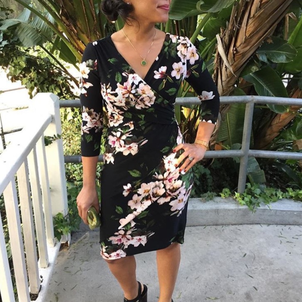 Lauren Ralph Lauren floral dress with sleeves